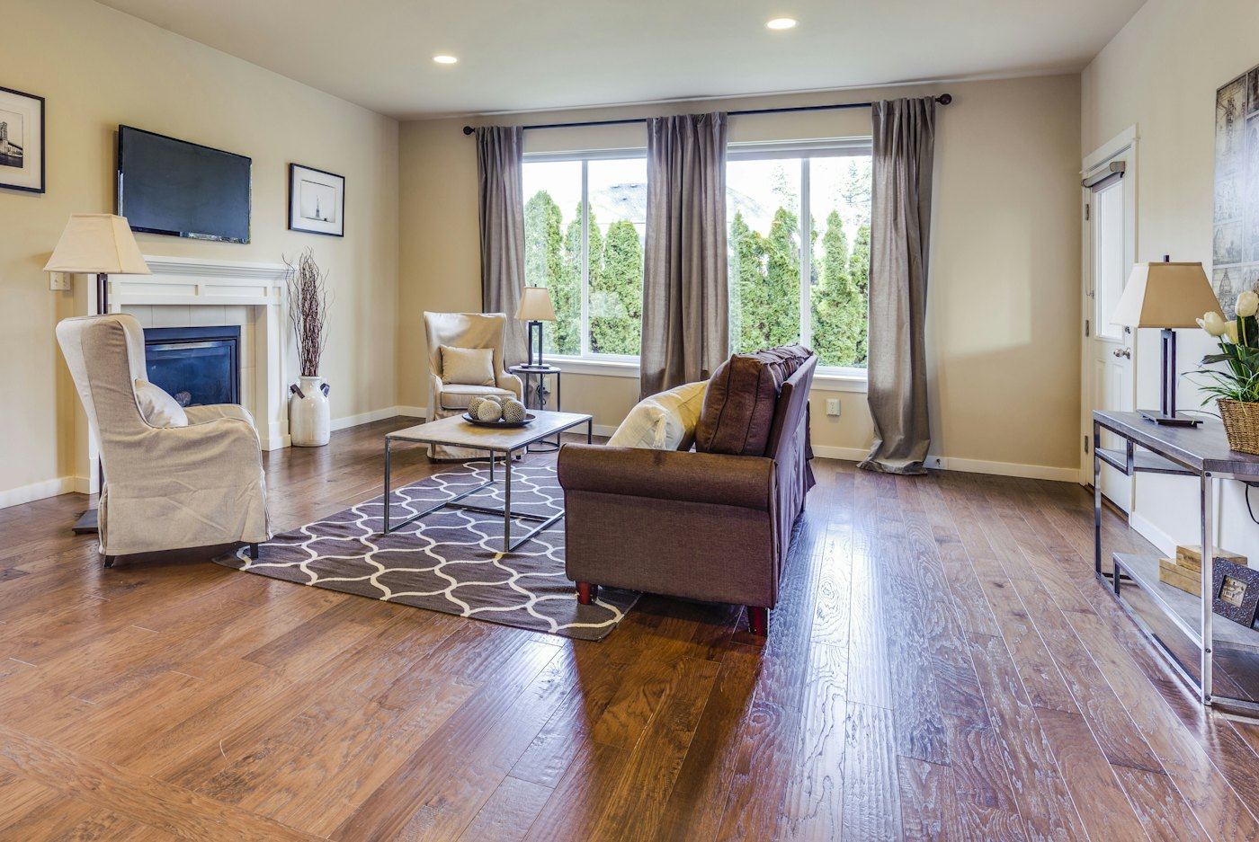 Room with hardwood floors